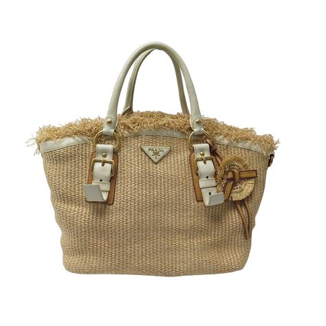 prada cabas raphia